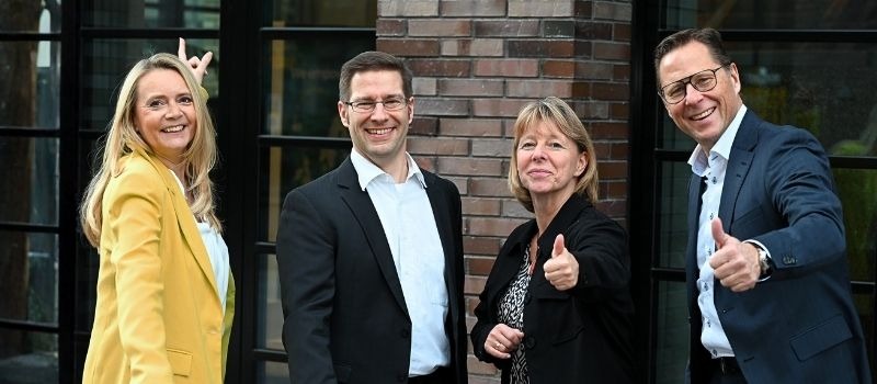 BCM. Management-Team: Astrid Hamele, Dr. Markus Guthier, Jana Hirte, Thomas Hamele