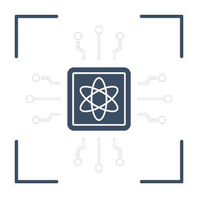 Icon mit AI-Symbol zur Darstellung von AI-Strategie & AI-Use Cases im Customer Management (CM)